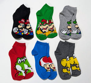 Mario Kart Low Crew Socks