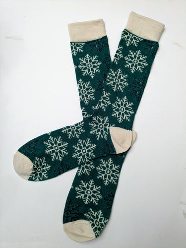 Snowflakes Crew Socks