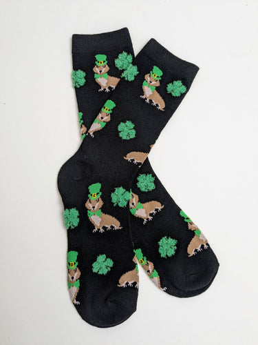 St. Patrick's Day Dog Crew Socks