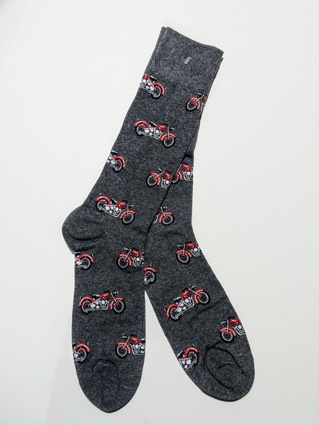 Red Motorcycle Crew Socks