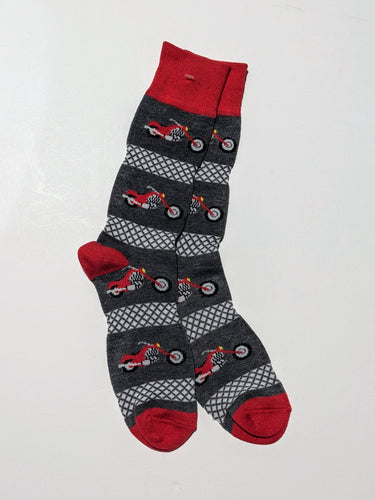 Motorcycle Tire Crew Socks