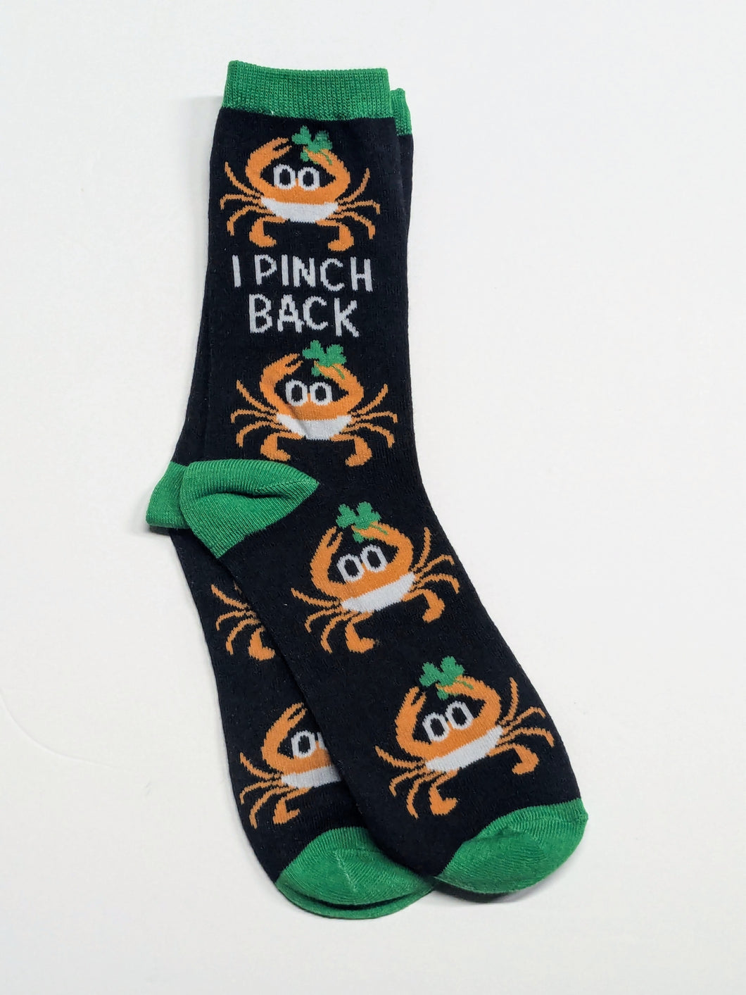 I Pinch Crab St. Patrick's Day Crew Socks