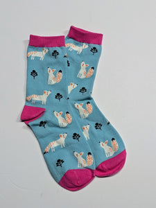 White Fox Crew Socks