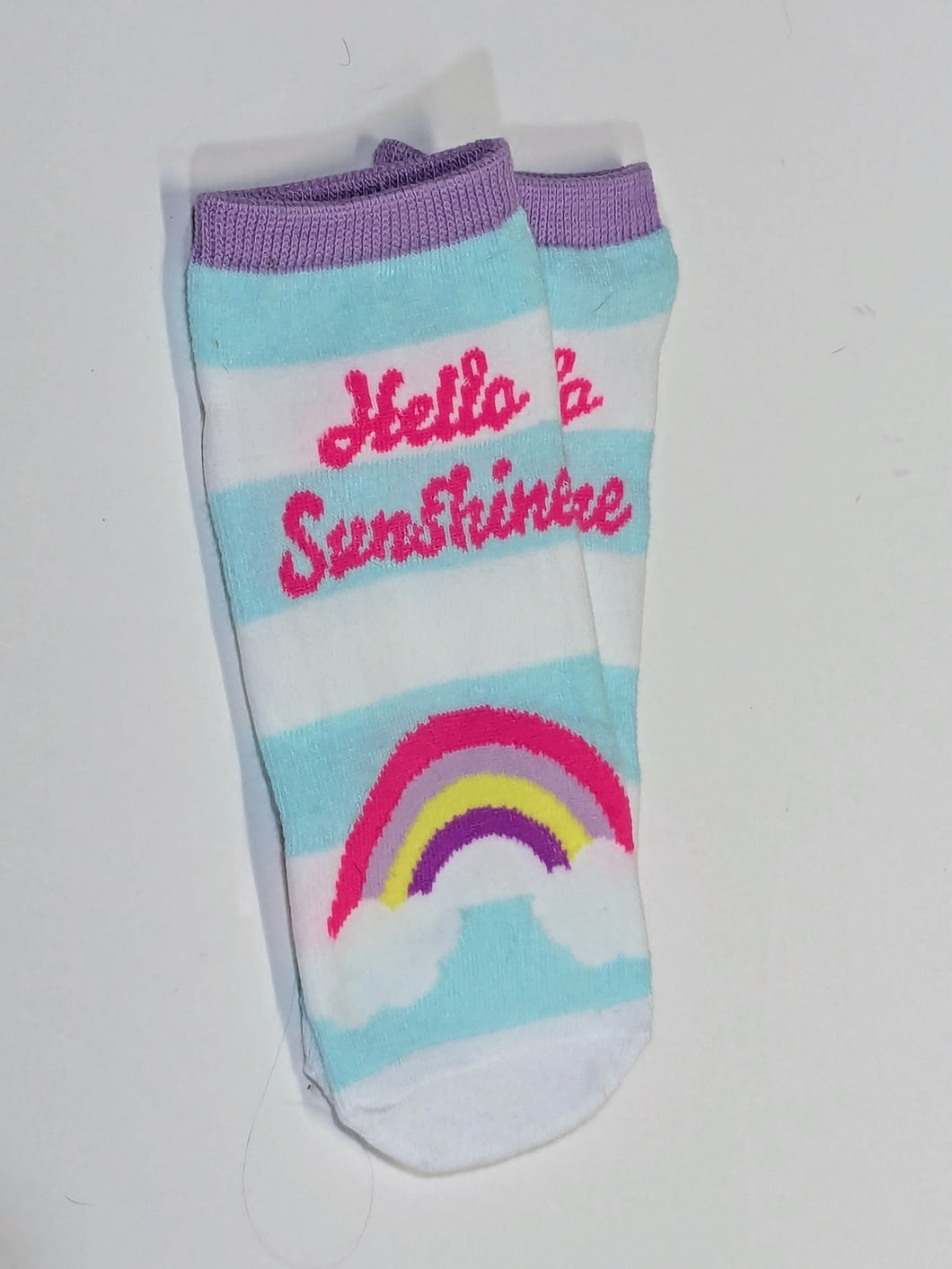 Hello Sunshine Rainbow Ankle Socks