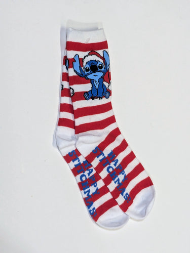 Stitch Christmas Crew Socks