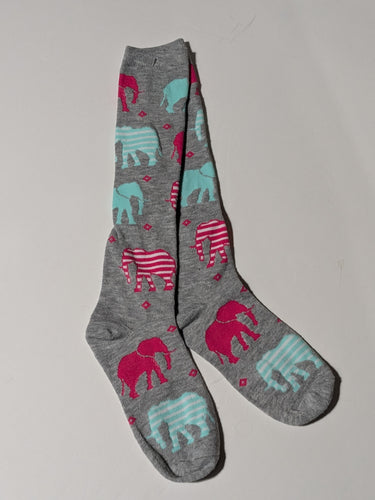 Elephant Knee High Socks