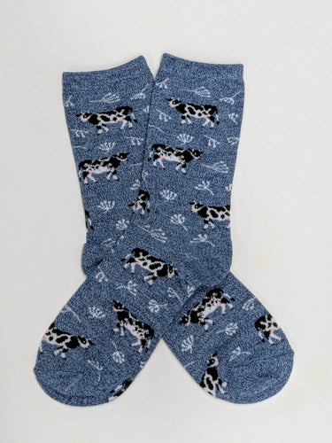 Cows Spotted Crew Socks