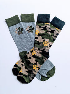 Dog Army Crew Socks