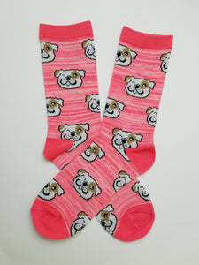 Dog Wink Crew Socks