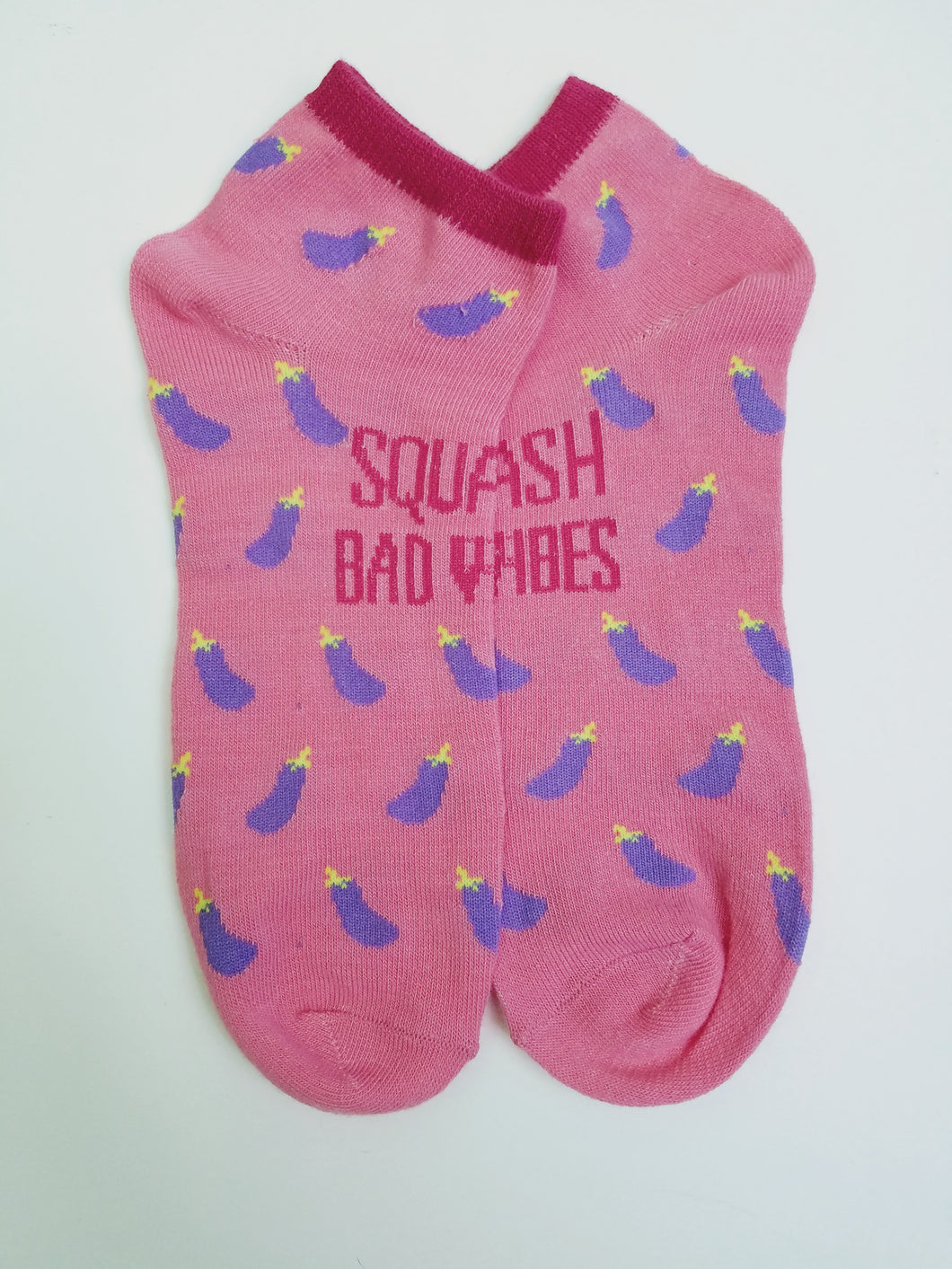 Eggplant Squash Ankle Socks