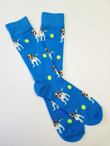 Dog Tennis Ball Crew Socks