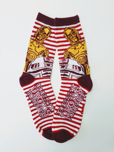 R2D2 C3PO Best Droid Forever Crew Socks