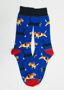 Cat & Dog Chase Crew Socks