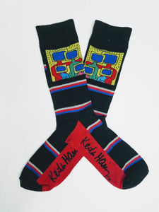 Keith Haring TV Head Character Crew Socks