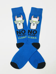 Llama No Prob Crew Socks