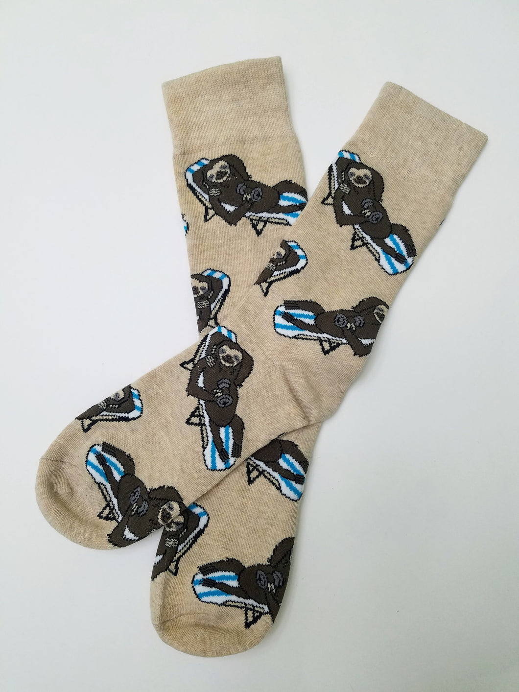 Sloth Tan Crew Socks