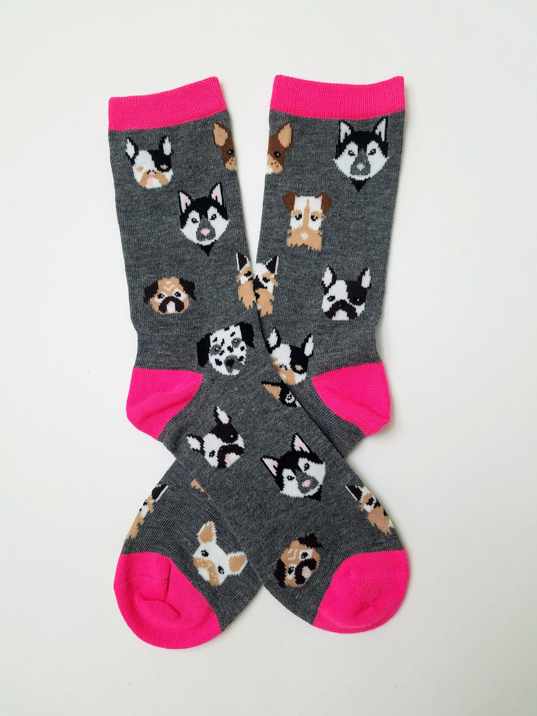 Dog Heads Crew Socks