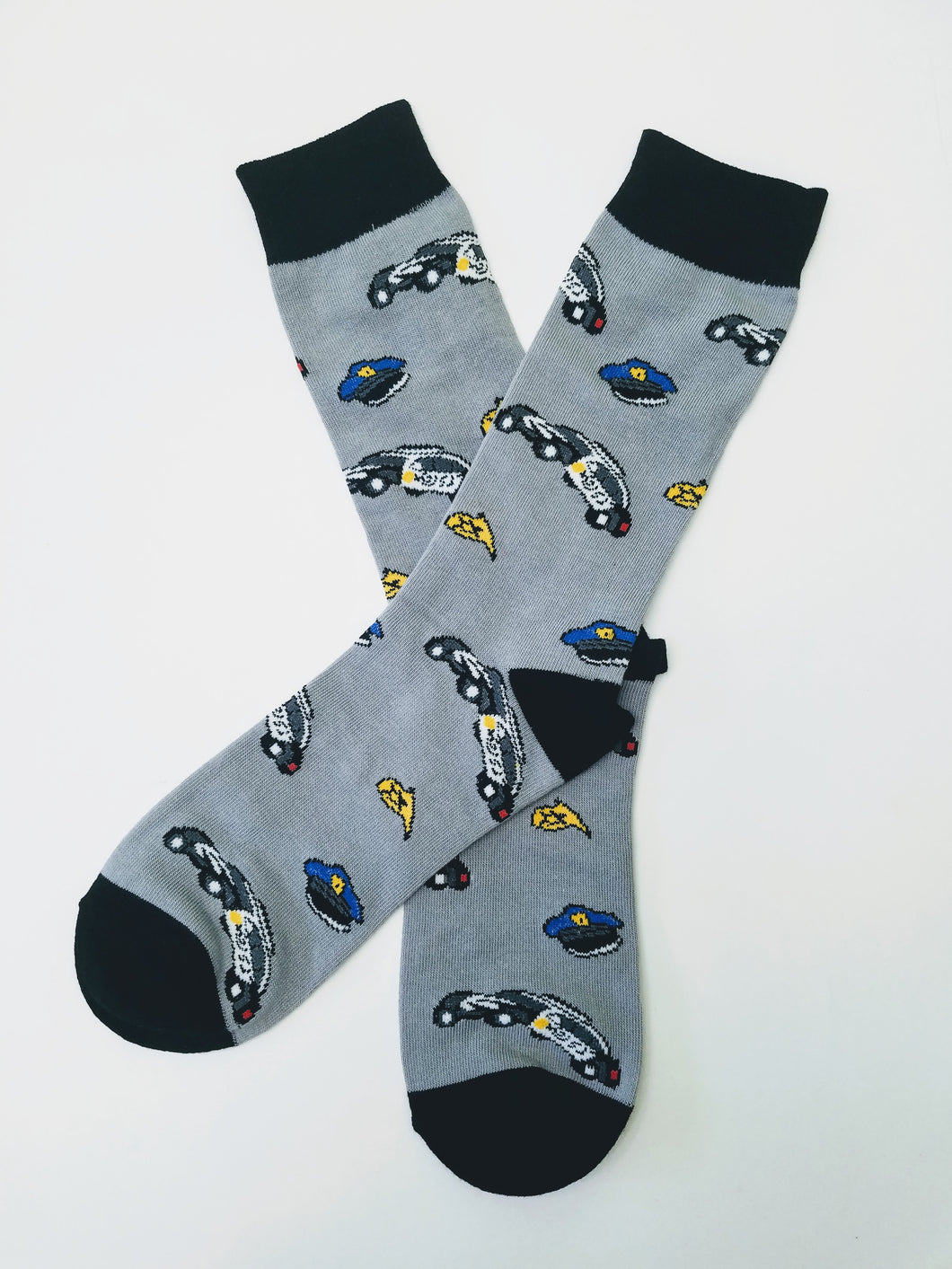 Police Car Crew Socks