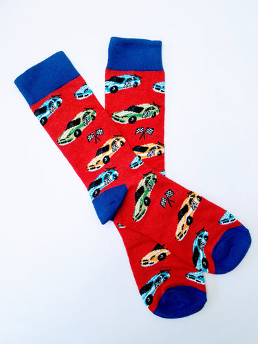 Race Cars Crew Socks