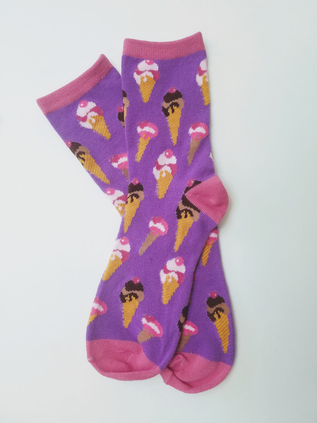 Ice Cream Cones Crew Socks