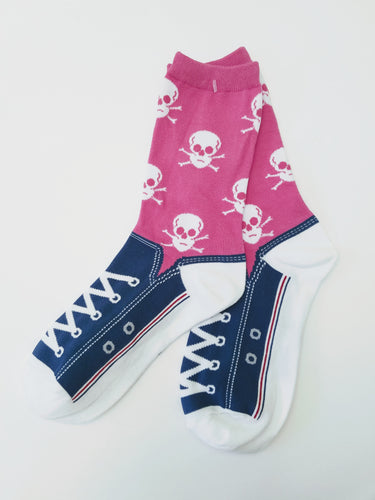 Skull & Sneakers Crew Socks