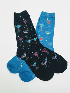 Martini Polkadot Crew Socks