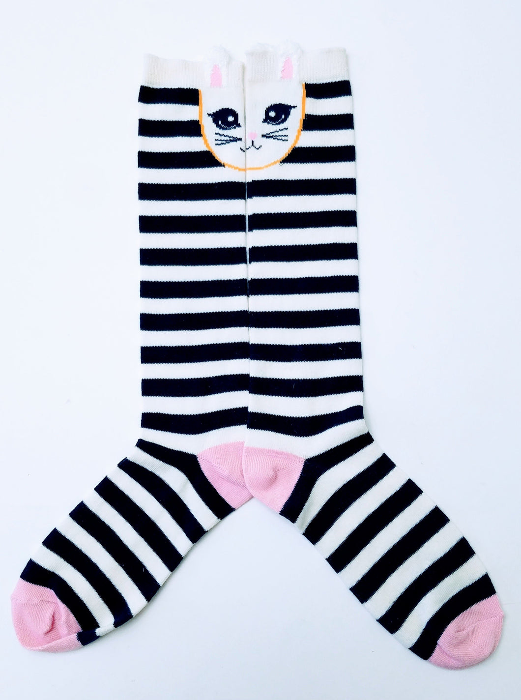 Bunny Rabbit Striped Knee High Socks