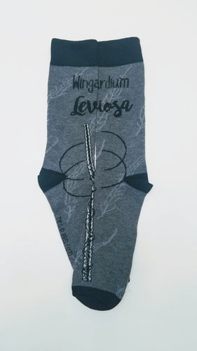 Wingardium Leviosa Harry Potter Wand Crew Socks