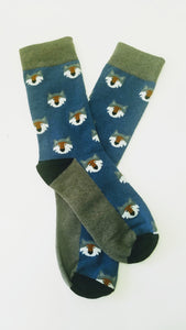 Wolf Head Crew Socks