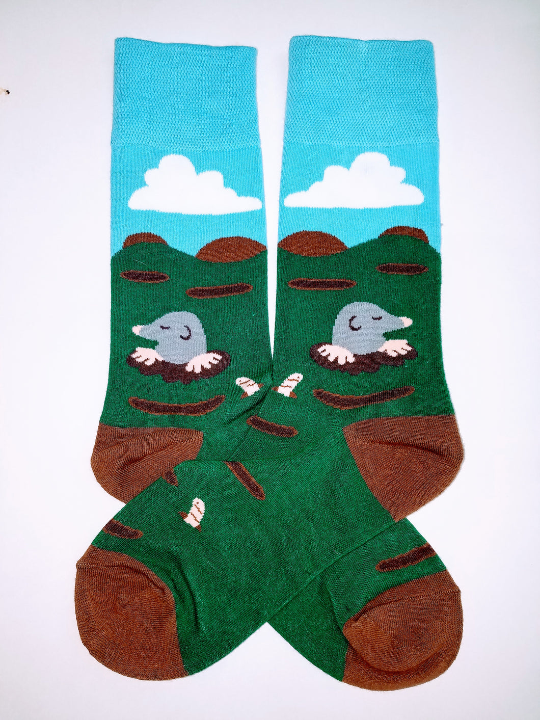 Mole in Hole Crew Socks