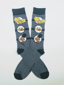 Hey Arnold Stripe Crew Socks