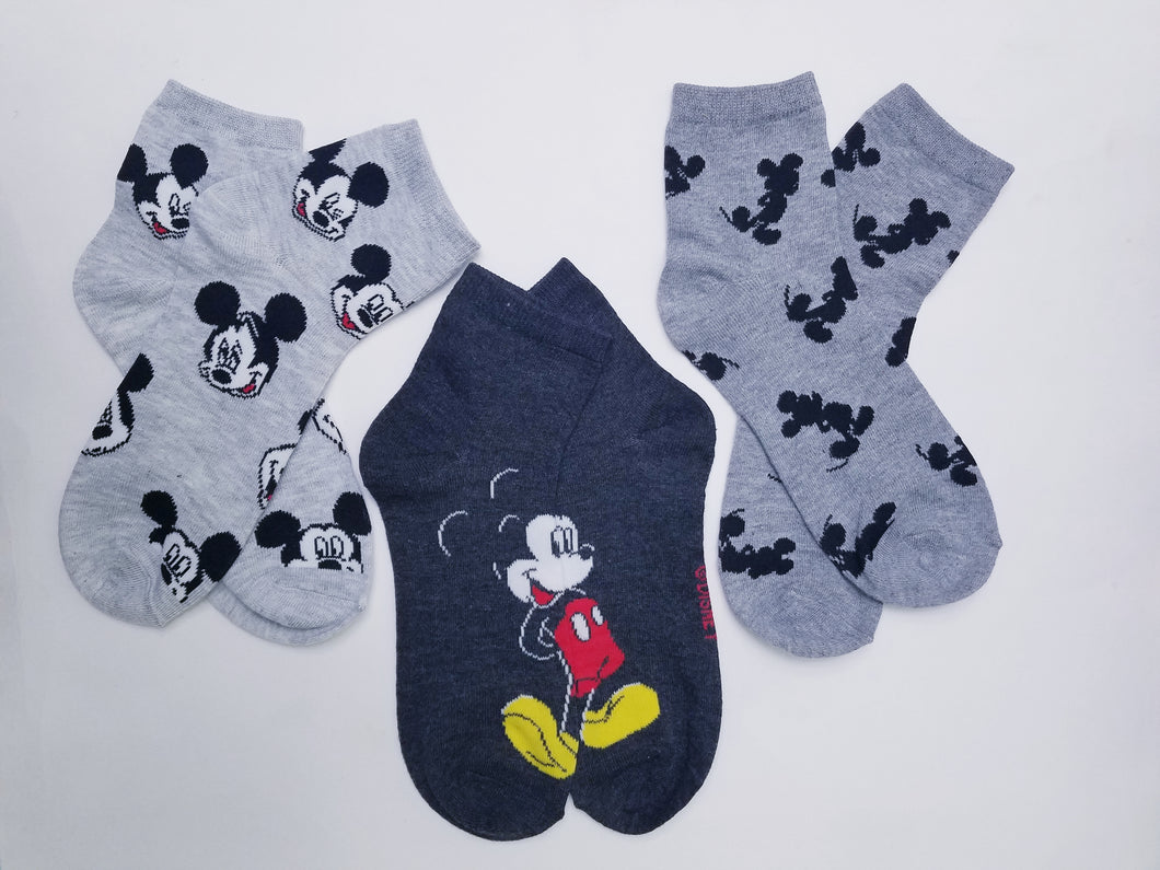 Mickey Mouse Low Crew Socks