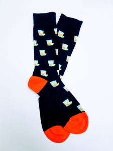 Tequila Lime Navy Drink Socks