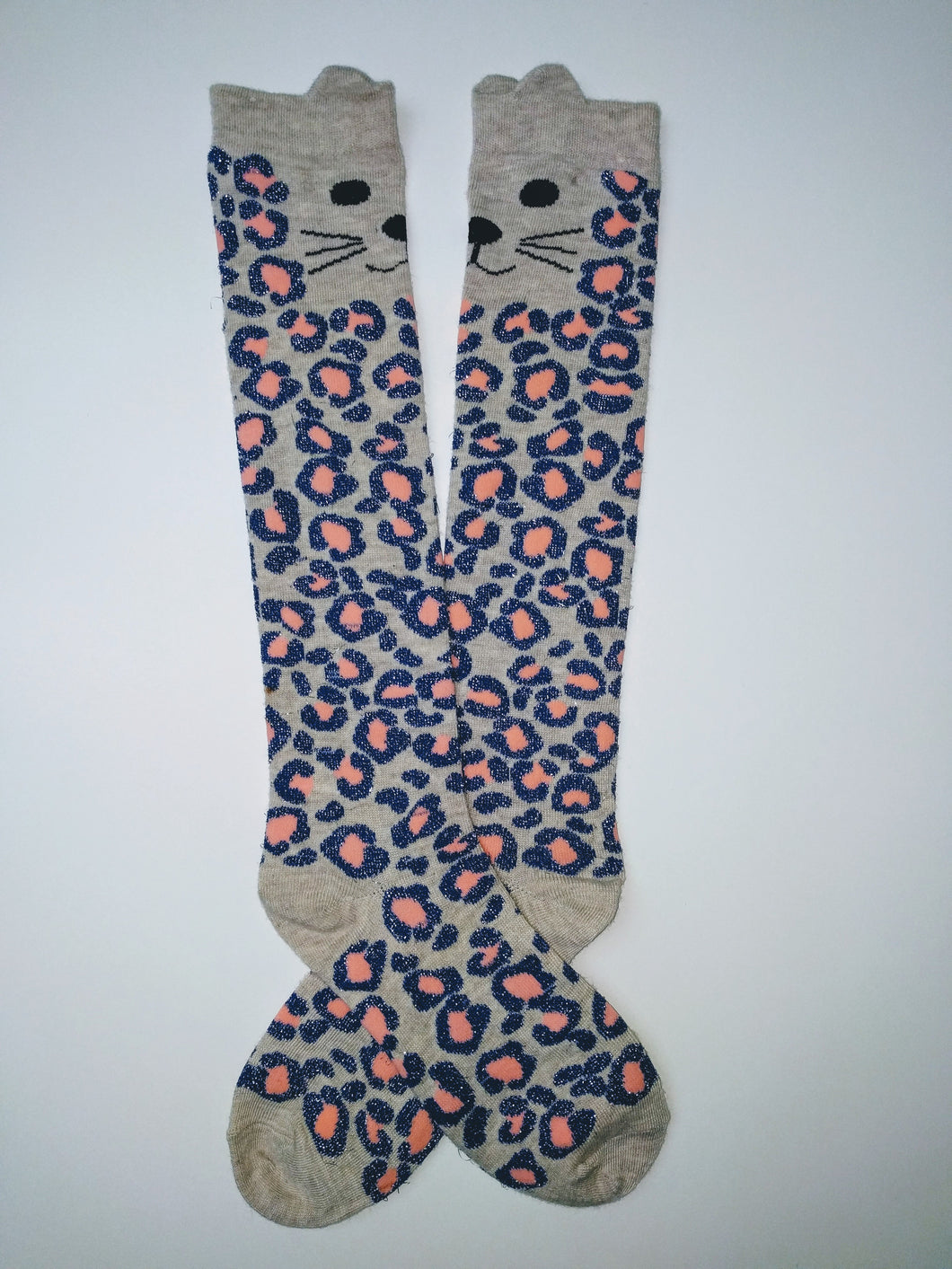 Cheetah Jaguar Knee High Socks