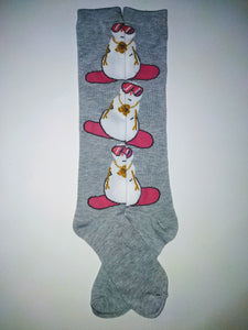 Snowman Knee High Socks