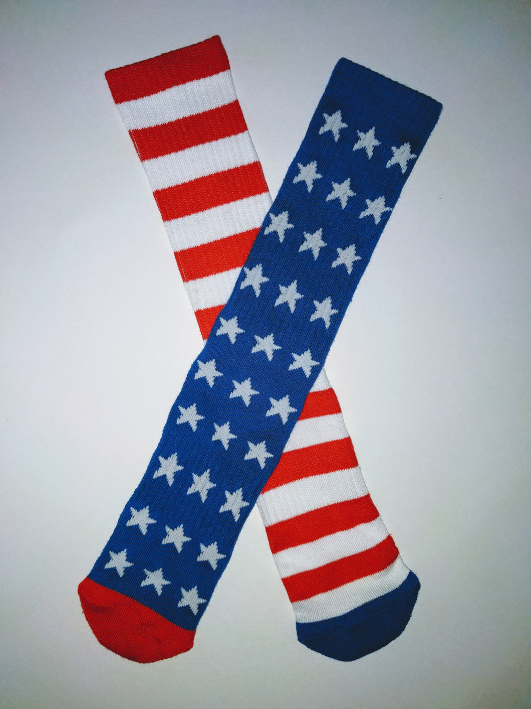 Stars & Stripes Mixed Thick Athletic Crew Socks