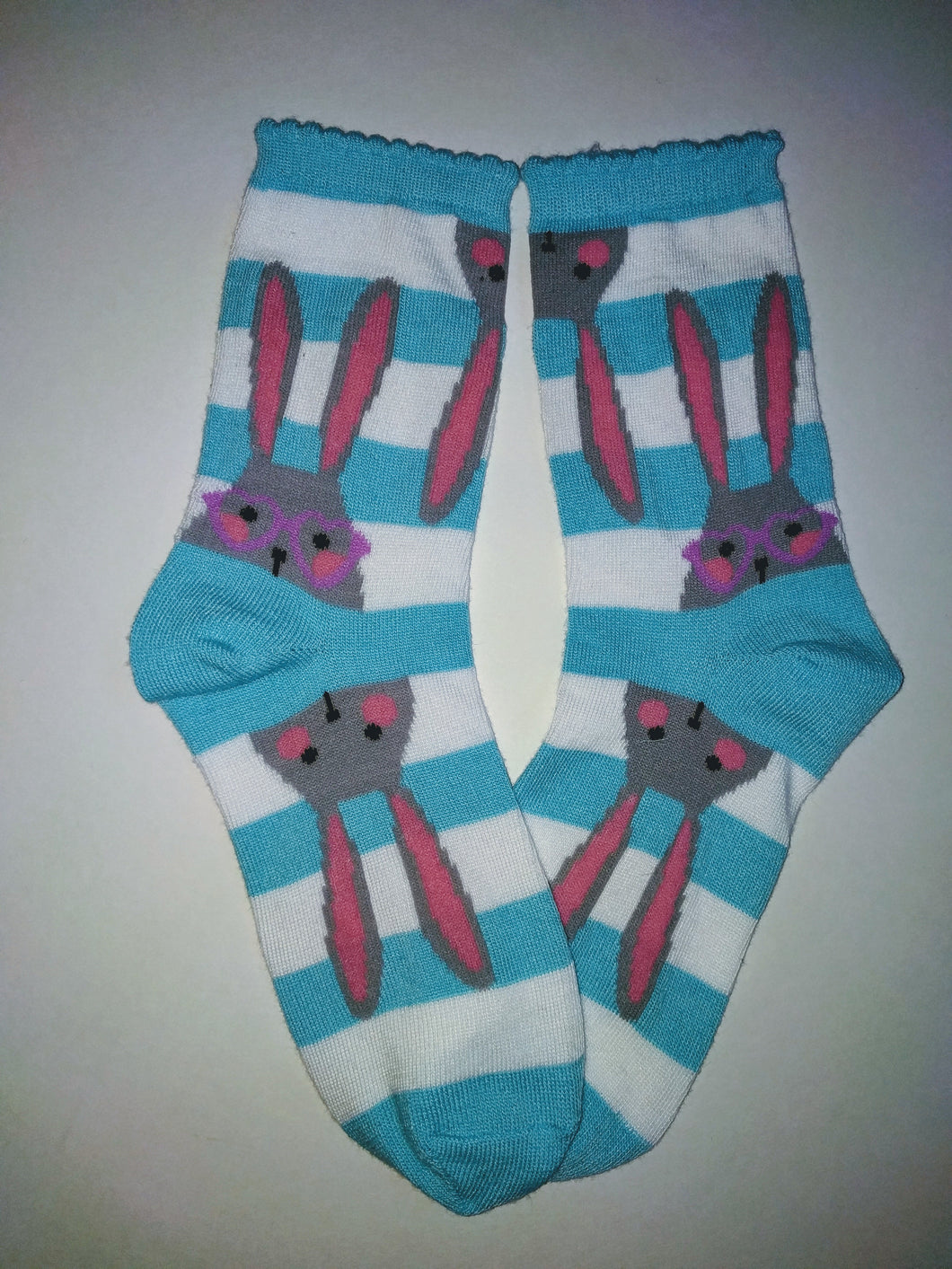 Peekaboo Bunny Head Socks