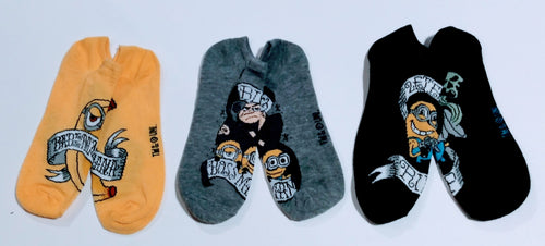 Minion Phrase Crew Socks