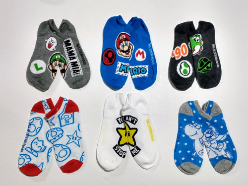 Mario Themed Ankle Socks