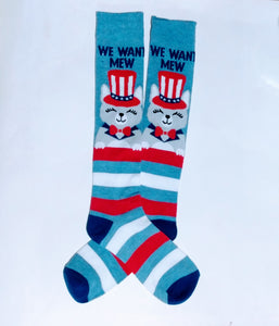 We Want Mew Cat Knee High Socks