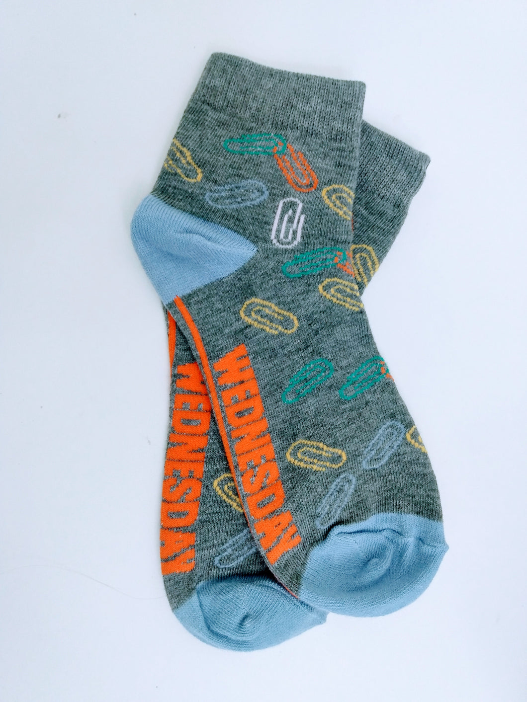 Paper Clip Low Crew Socks