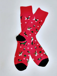 Christmas Dogs Crew Socks