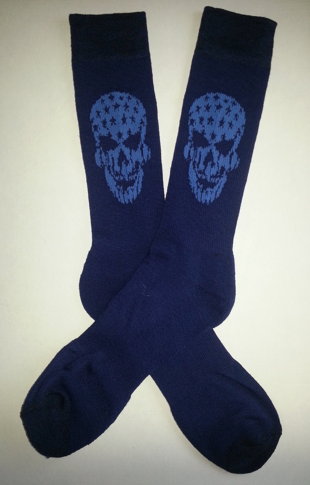 Skull Stars & Stripes Thick Crew Socks