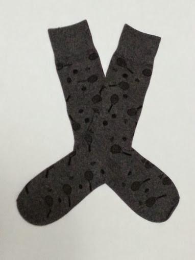 Tennis Grey Crew Socks